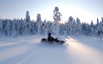 Snowmobile in Finnish Lapland ©VisitFinland